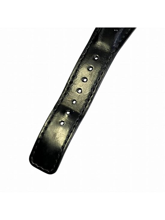 Gucci Interlocking Watch SS Leather Quartz Black Dial 133.3 main image 7
